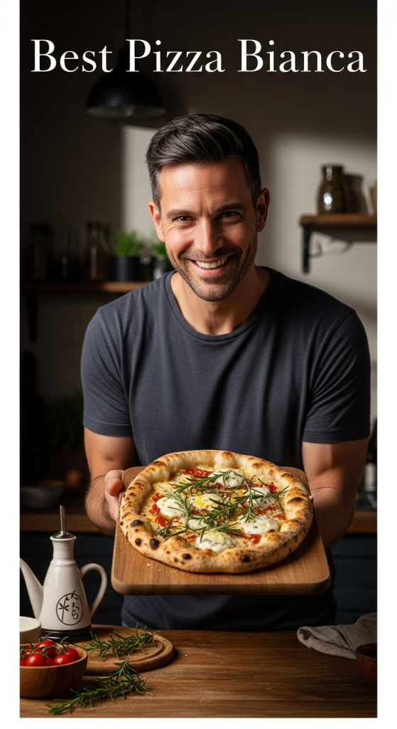 Best Pizza Bianca with Rosemary Olive Oil and Sea Salt