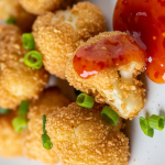 Crispy Healthy Tempura Cauliflower with Zesty Sweet Chili