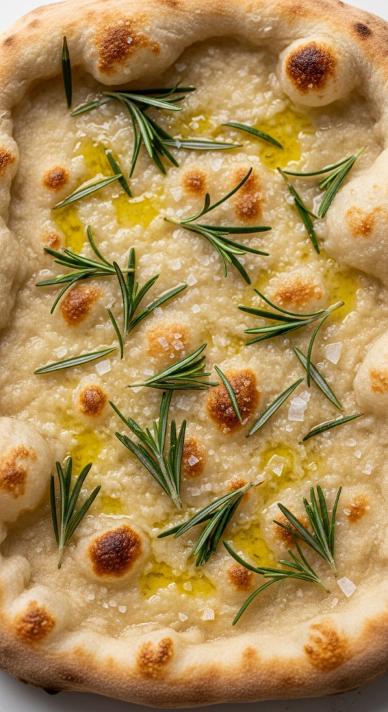 Best Pizza Bianca with Rosemary Olive Oil and Sea Salt