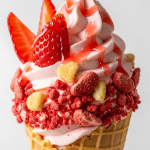 How to Make Irresistible Strawberry Crunch Cheesecake Cones