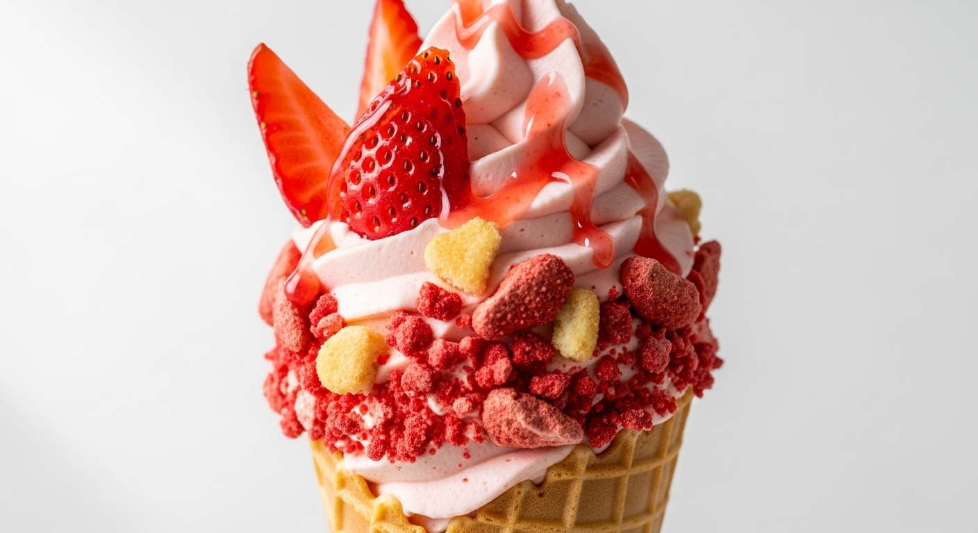 How to Make Irresistible Strawberry Crunch Cheesecake Cones