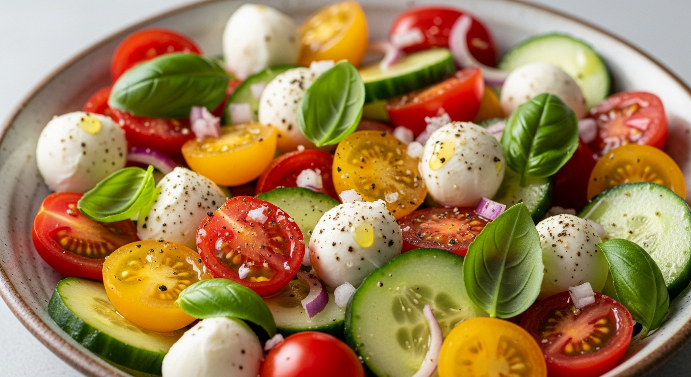 Fresh Flavors: The Ultimate Guide to Tomato Cucumber Mozzarella Salad