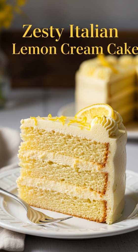 Zesty Italian Lemon Cream Cake: A Citrus Delight Explained