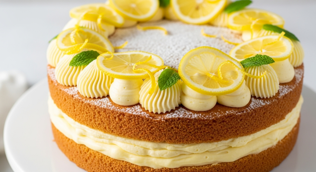Zesty Italian Lemon Cream Cake: A Citrus Delight Explained