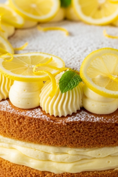Zesty Italian Lemon Cream Cake: A Citrus Delight Explained