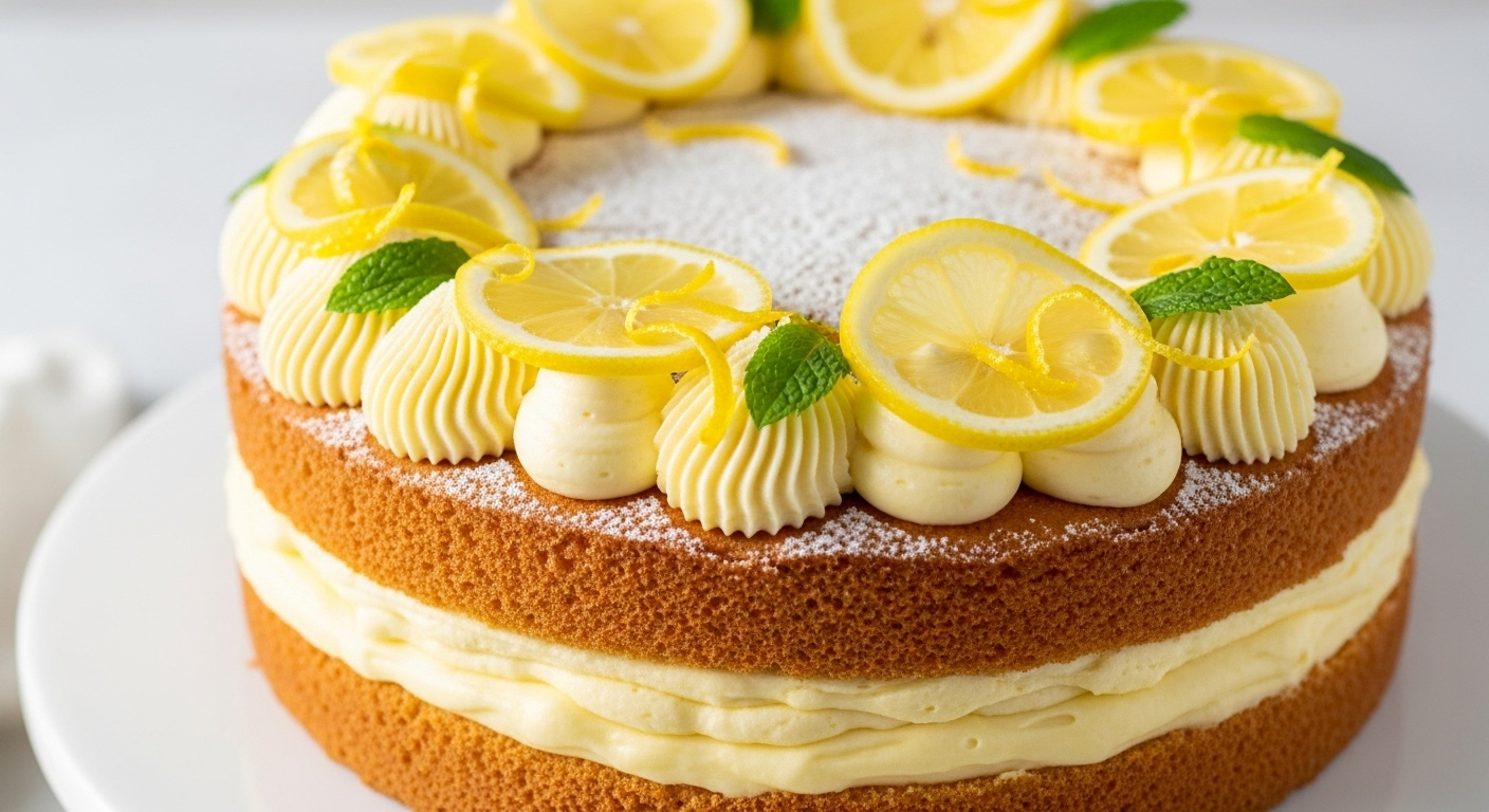 Zesty Italian Lemon Cream Cake: A Citrus Delight Explained