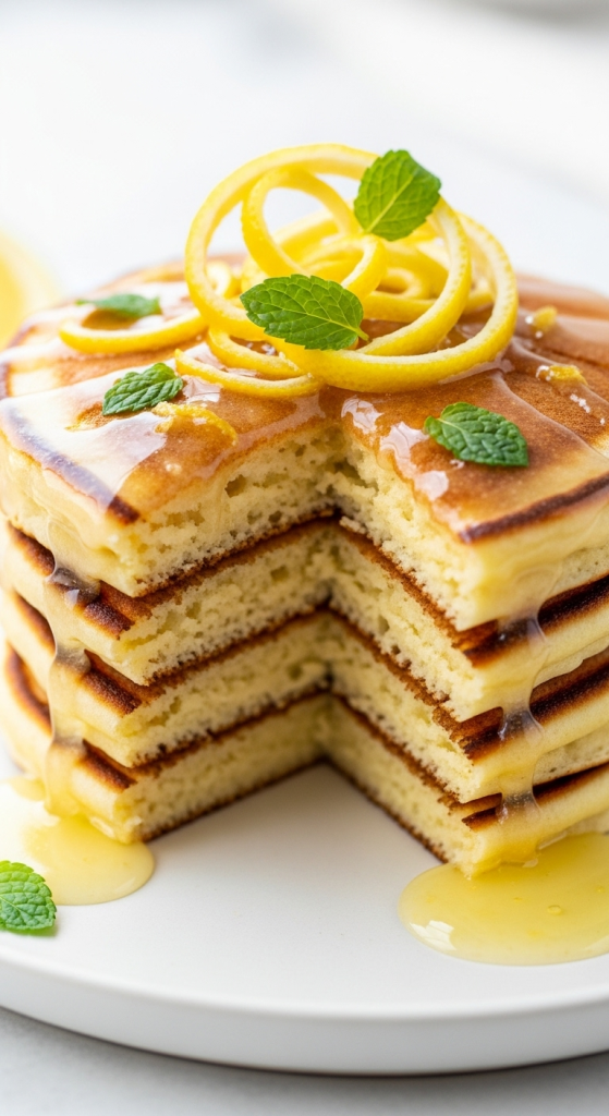 Brighten Mornings with Zesty Lemon Pancakes Delight