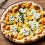 شرائح بيتزا بيانكا بزيت إكليل الجبل ورشة ملح بحري