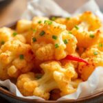 قرنبيط تمبورا مقرمش وصحي مع صلصة شطة حلوة ومنعشة