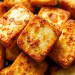 توفو مقرمش محمّر في القلاية الهوائية، وصفة سهلة ولذيذة