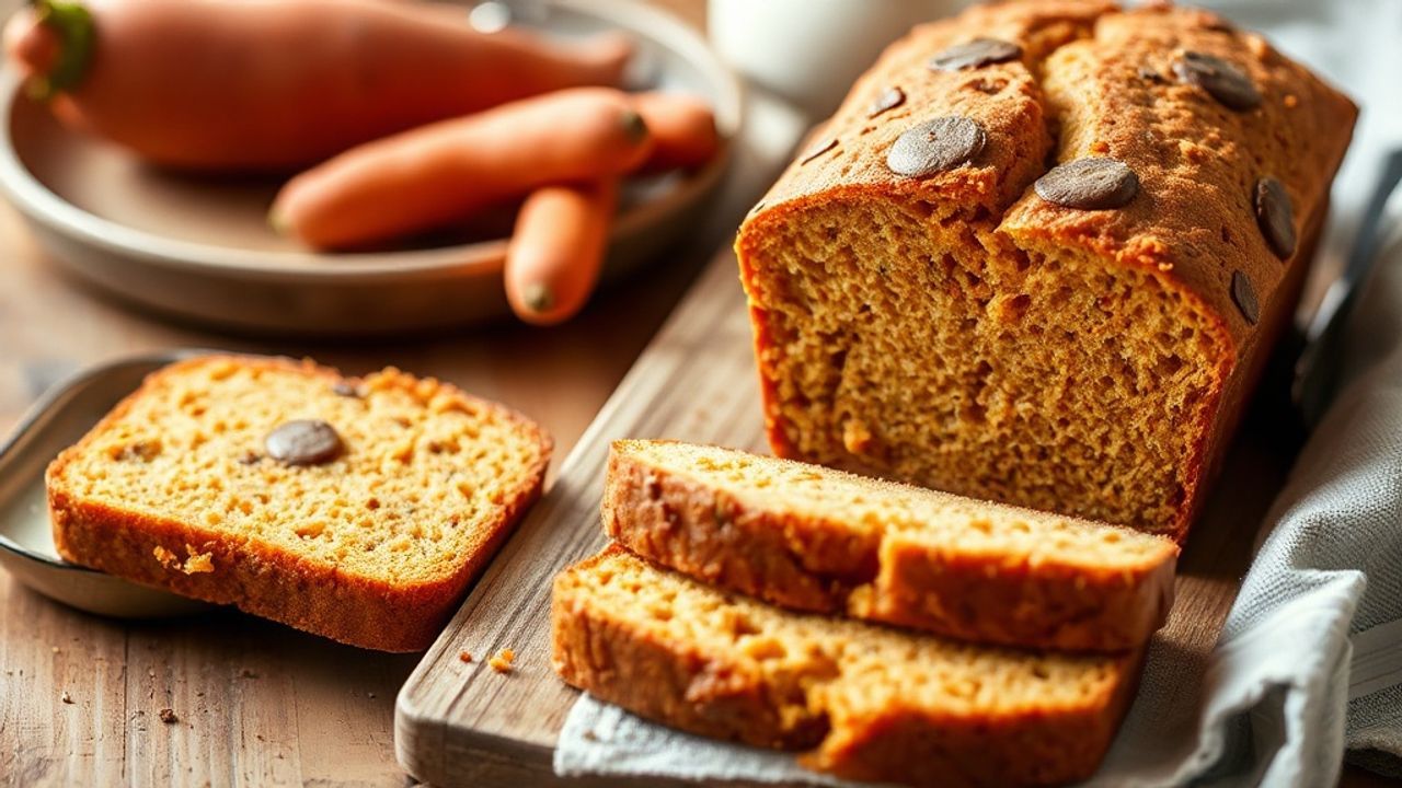 رغيف خبز البطاطا الحلوة السهل، يقدم دفء وراحة منزلية