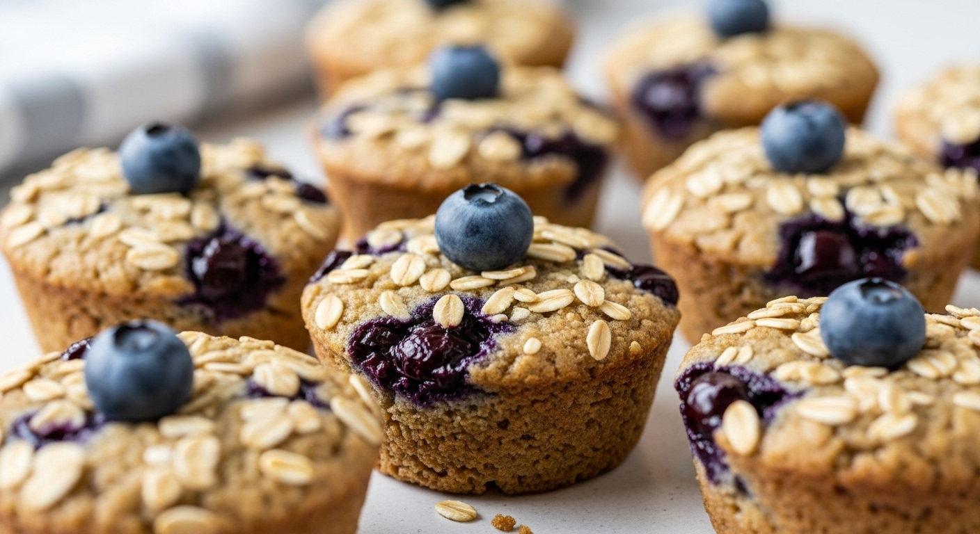 Delicious Baked Blueberry Oatmeal Cups: Easy & Nutritious