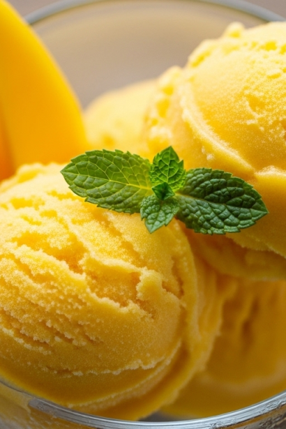 Easy 3-Ingredient Mango Sorbet
