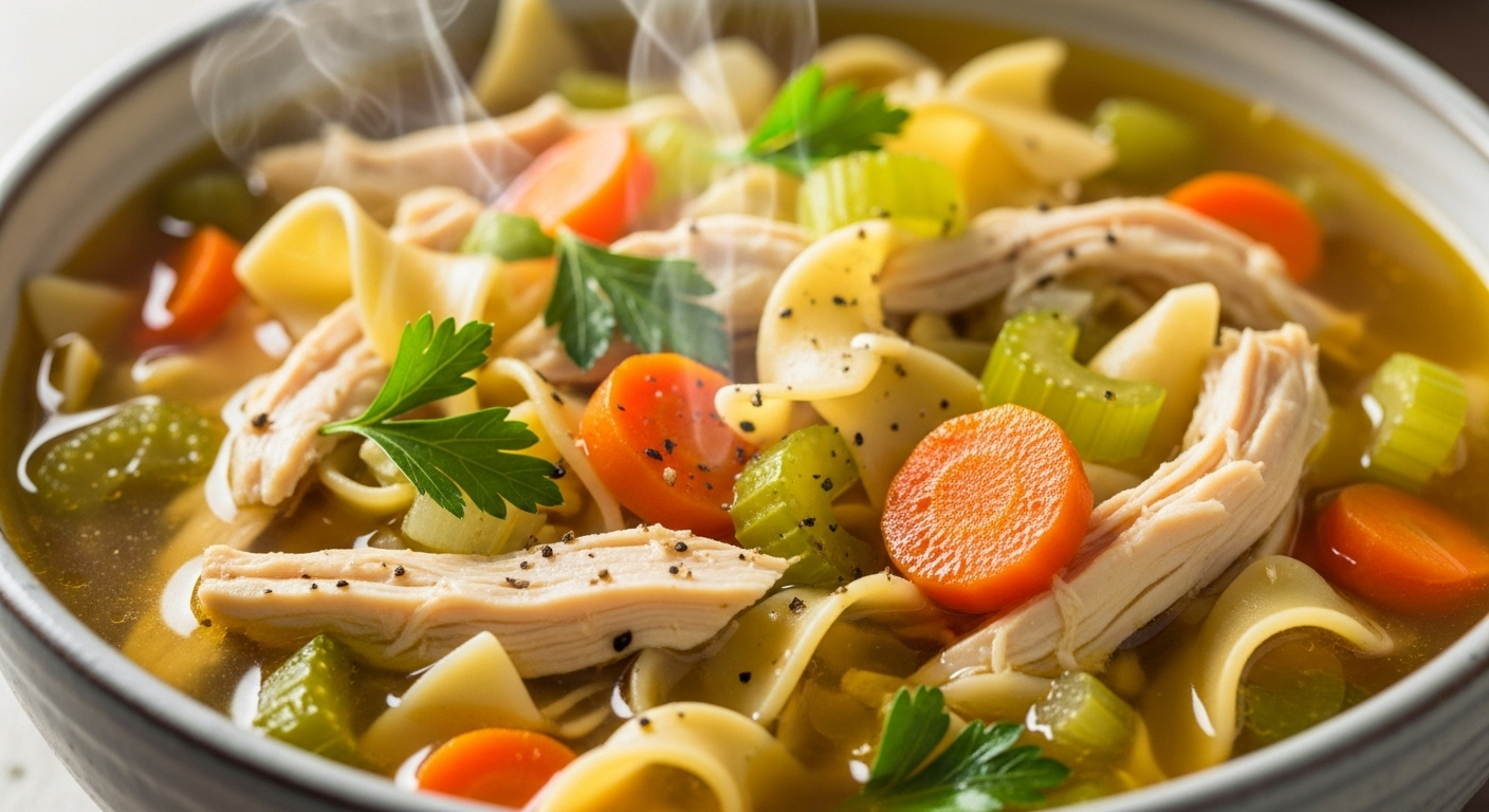 Crafting The Perfect Homemade Chicken Noodle Soup : Healing in a Bowl