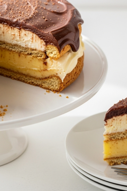 No-Bake Chocolate Eclair Cake