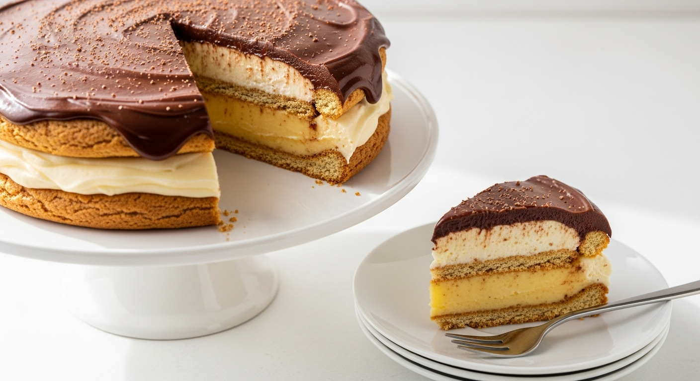 No-Bake Chocolate Eclair Cake