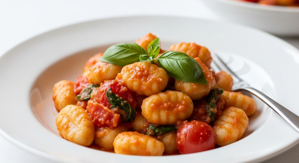 Pillowy Potato Gnocchi Meets Easy Tomato-Basil Bliss