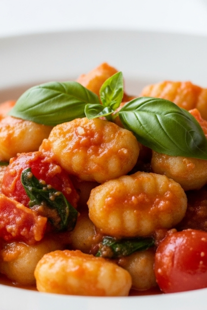 Pillowy Potato Gnocchi Meets Easy Tomato-Basil Bliss