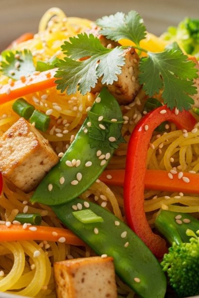 Spaghetti Squash Chow Mein Delight: Easy Twist on Tradition