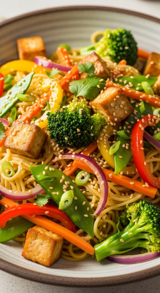 Spaghetti Squash Chow Mein Delight: Easy Twist on Tradition