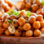 Spicy Buffalo Chickpea Stuffed Sweet Potatoes Delight