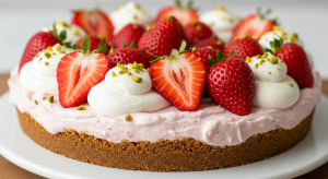 Strawberry Icebox Pie