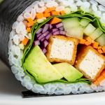 Sushi Burrito Bliss: Avocado & Tofu Fusion Delight