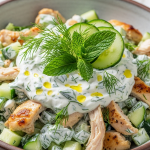 Refreshing Tzatziki Chicken Salad: A Mediterranean Delight