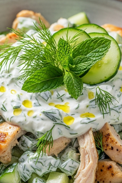 Refreshing Tzatziki Chicken Salad: A Mediterranean Delight