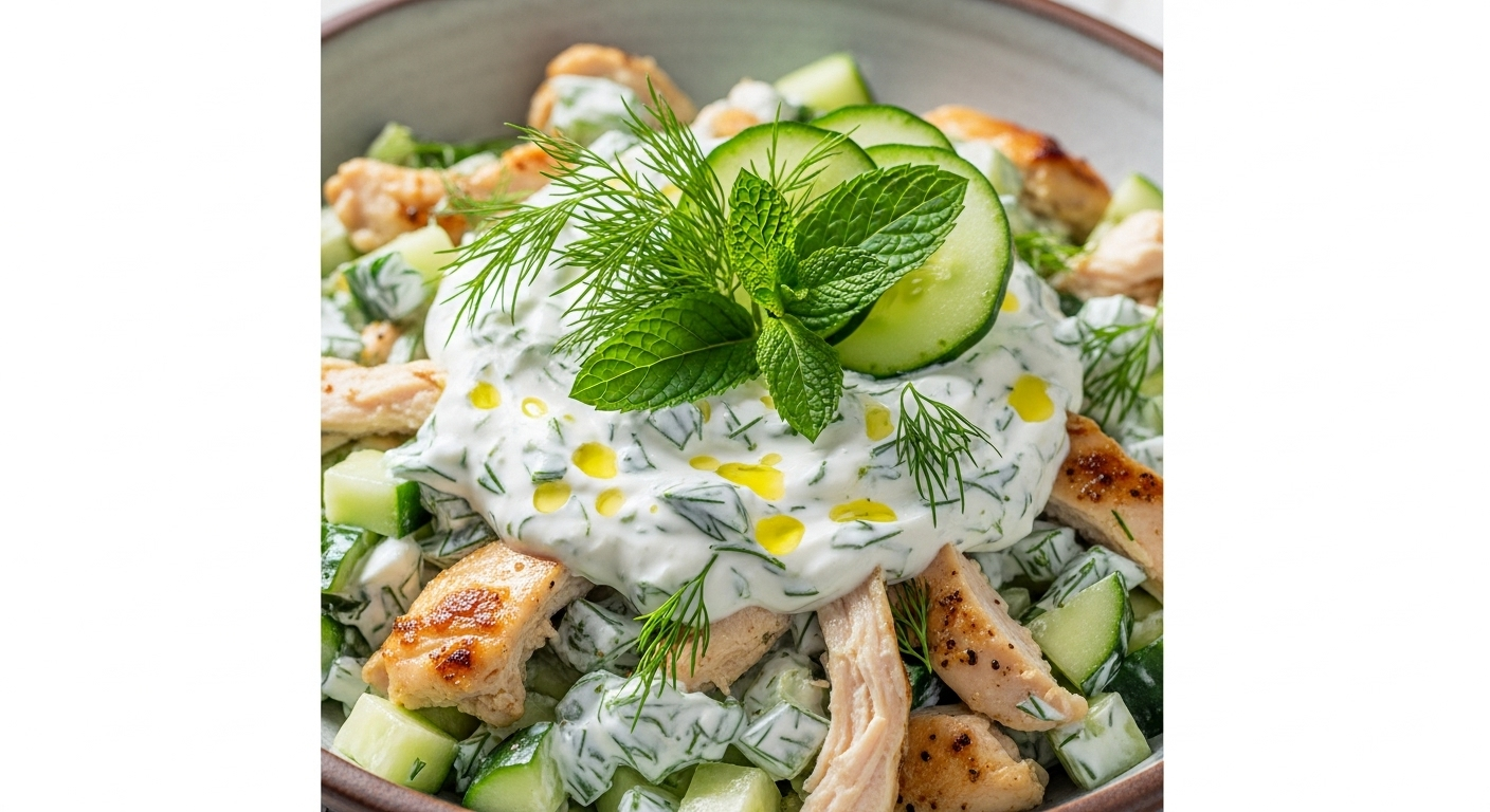 Refreshing Tzatziki Chicken Salad: A Mediterranean Delight