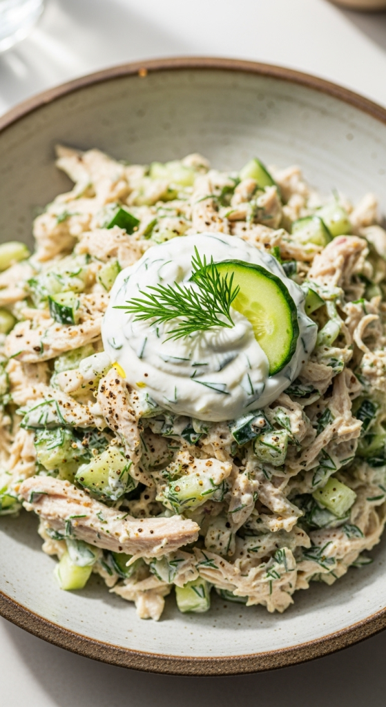 Refreshing Tzatziki Chicken Salad: A Mediterranean Delight