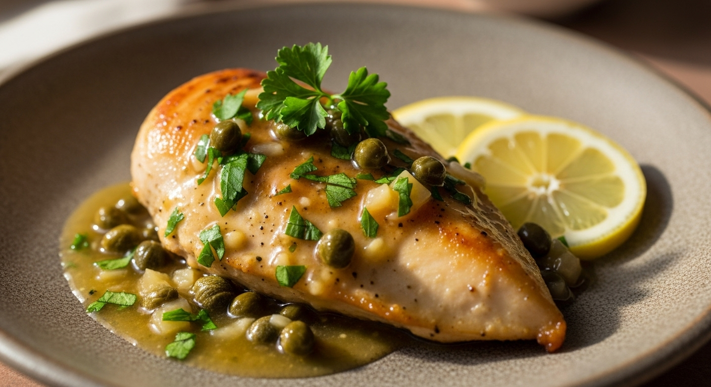 Zesty 20-Minute Skillet Chicken Piccata Quick & Delicious