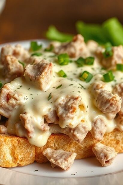 توست مغطّى بكريمة ولحم بقري مقطّع، راحة كلاسيكية لا تُنسى