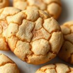 Freshly baked Snickerdoodle Cookies cooling on wire rack with cinnamon sugar dusting