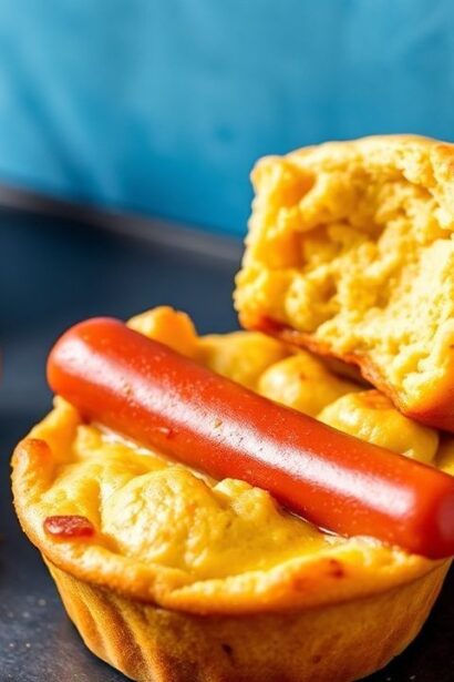 كورن دوج مافنز شهية: لقيمات مقرمشة بجبن ذائبة ونكهة كلاسيكية تُمزج بشكل irresistible لتتحقق.