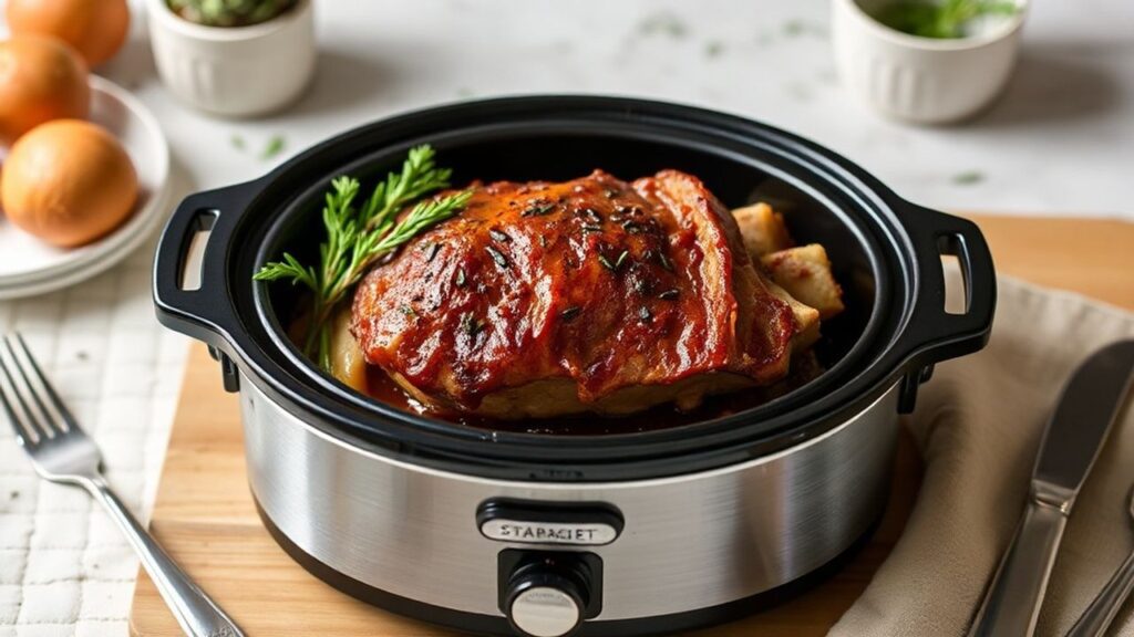 لحم مطهو في القدر الفوري، طري يذوب في الفم مع مرق غني