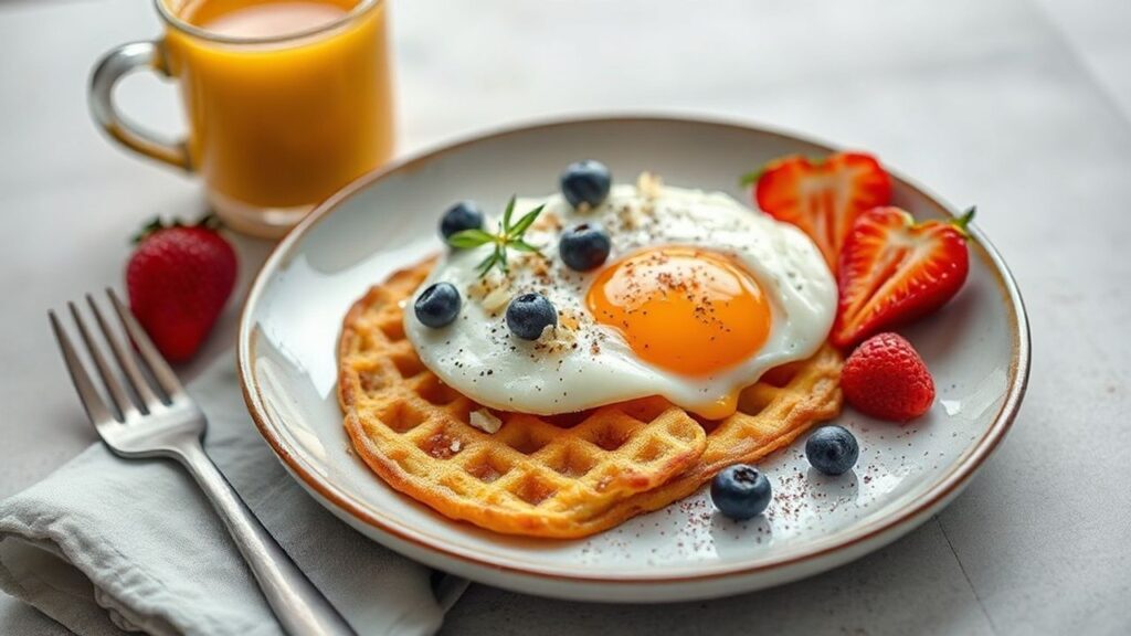 Colorful smoothie bowl with berries and granola