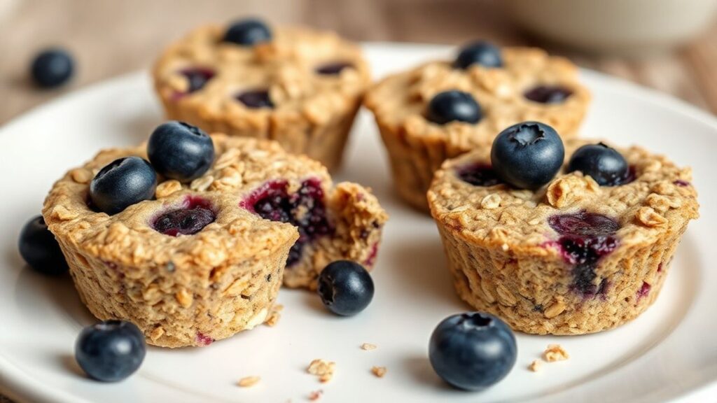 Delicious Baked Blueberry Oatmeal Cups: Easy & Nutritious