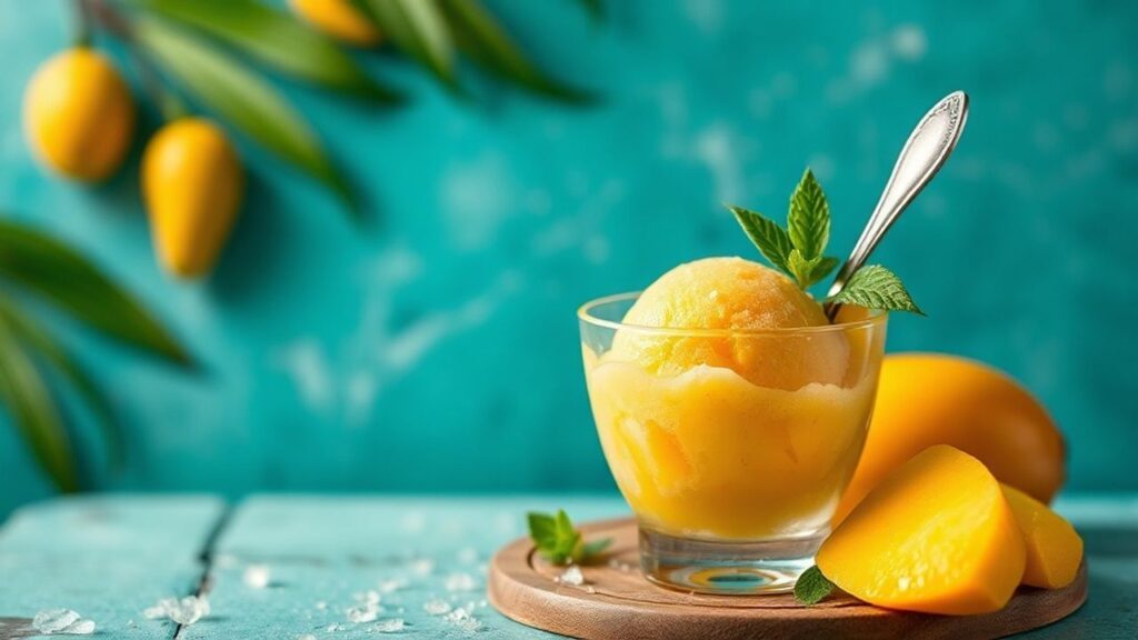 sorbet mango three ingredients