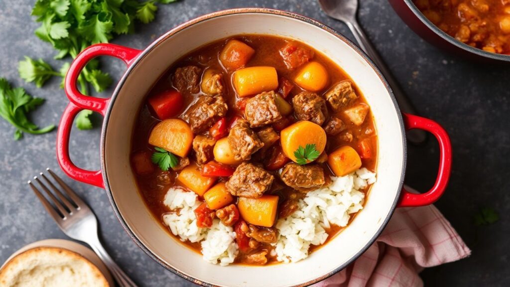 وعاء واحد يصنع غولاش هنغاري دافئ سريعًا خلال 20 دقيقة، وجبة مُريحة