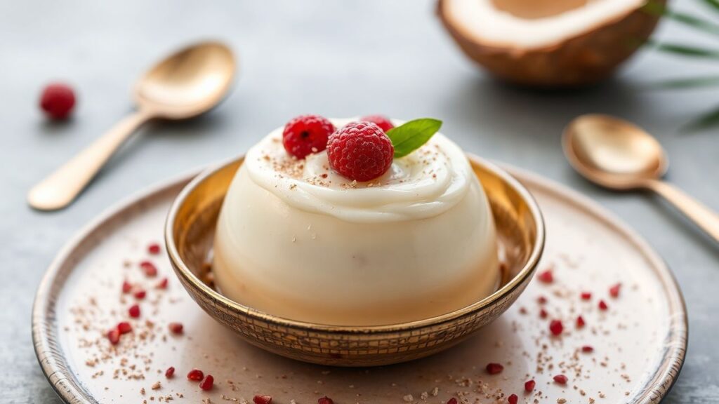 حلوى تاريو وجوز الهند الكريمية الحلوة، لذيذة ومُغذية—تجربة مريحة ومغامرة تذكّرها.