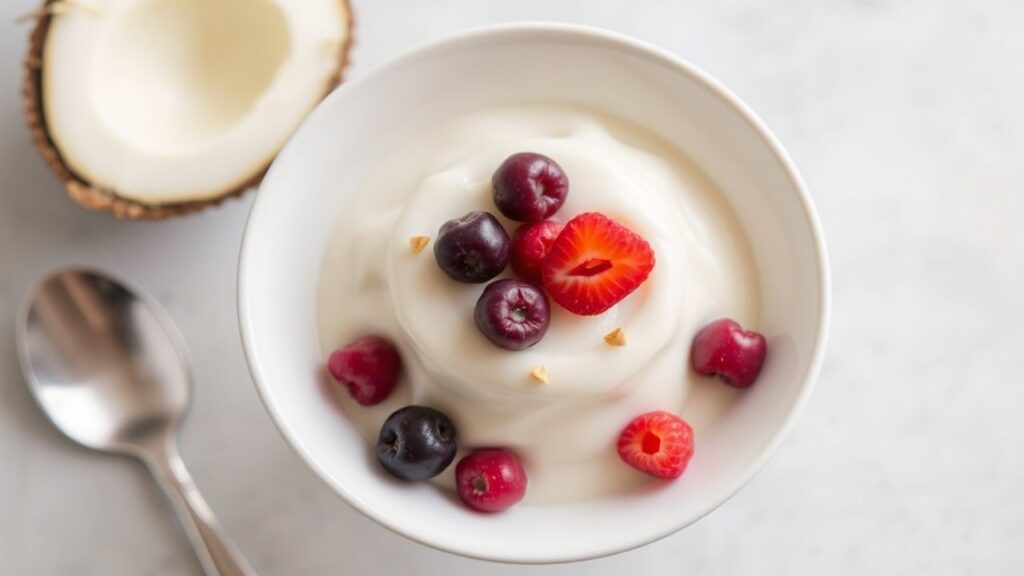 حلوى بودينغ التارو بجوز الهند الكريمي الحلو والناعم، سحر القوام مع اللمسة الأرضية العطرية