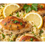 15-Minute Lemon Chicken & Orzo Skillet: Bright and Zesty