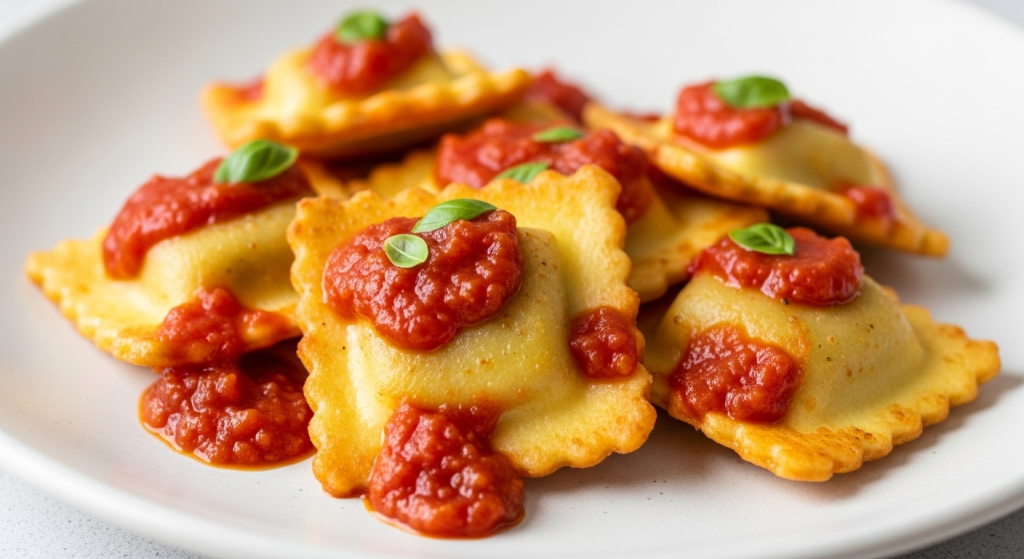 Quick & Crispy: 15-Minute Pan-Fried Ravioli with Marinara