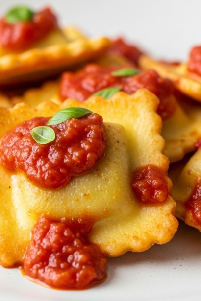Quick & Crispy: 15-Minute Pan-Fried Ravioli with Marinara