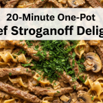 20-Minute One-Pot Beef Stroganoff Delight: Quick & Creamy