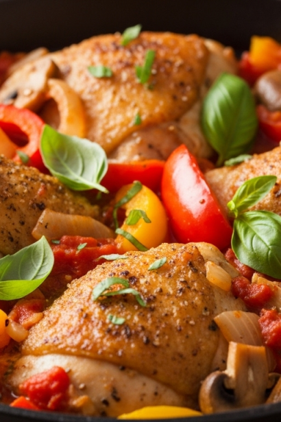 20-Minute Skillet Chicken Cacciatore: Quick & Amazing