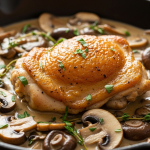 20-Minute Skillet Chicken with Mushroom Sauce: Wholesome & Quick & Creamy