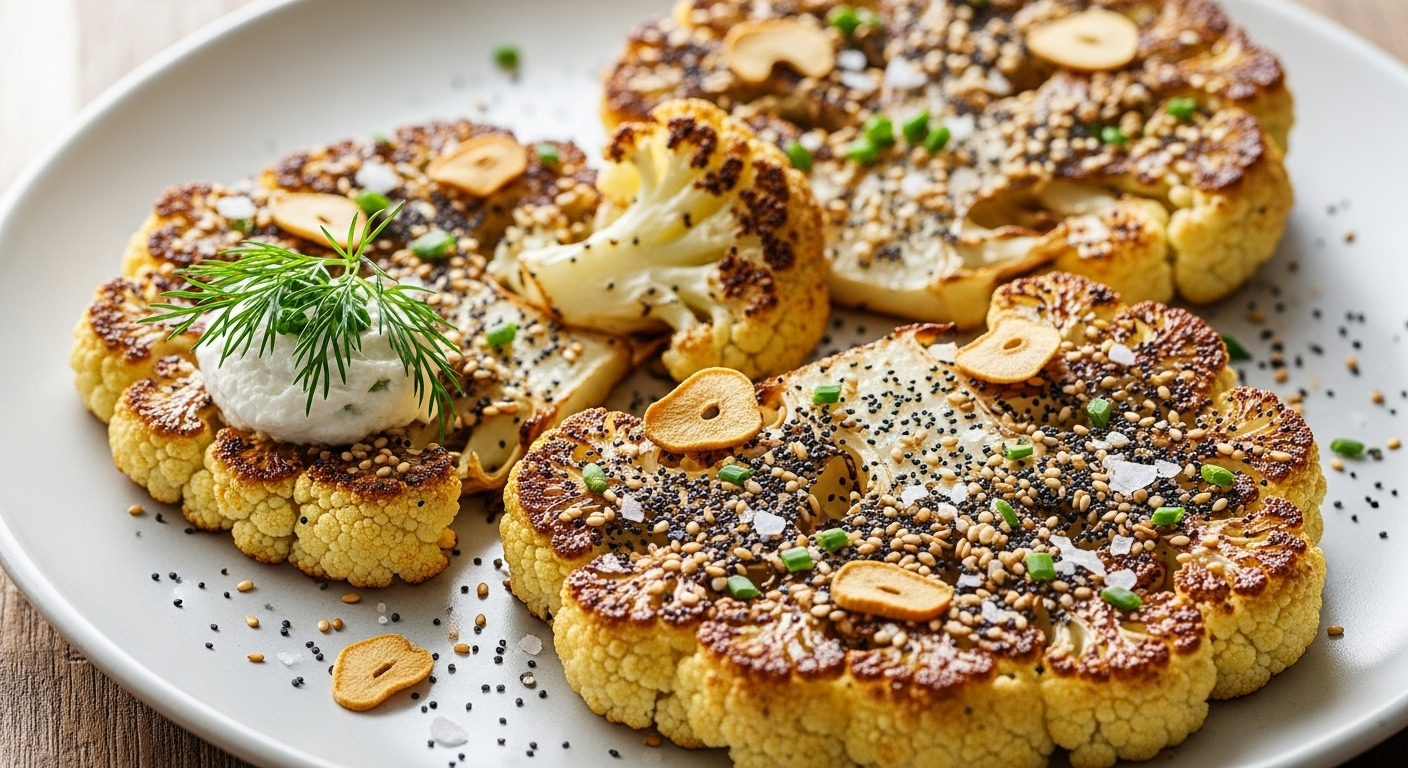Everything Bagel Cauliflower Steaks: Incredible Flavorful Twist