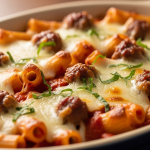 Best Savor Hearty Baked Ziti with Italian Sausage & Mozzarella